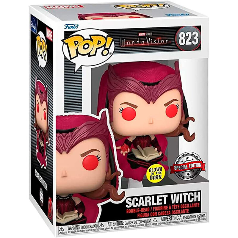 Funko pop marvel wandavision glows scarlet witch 62345 Frikytopia