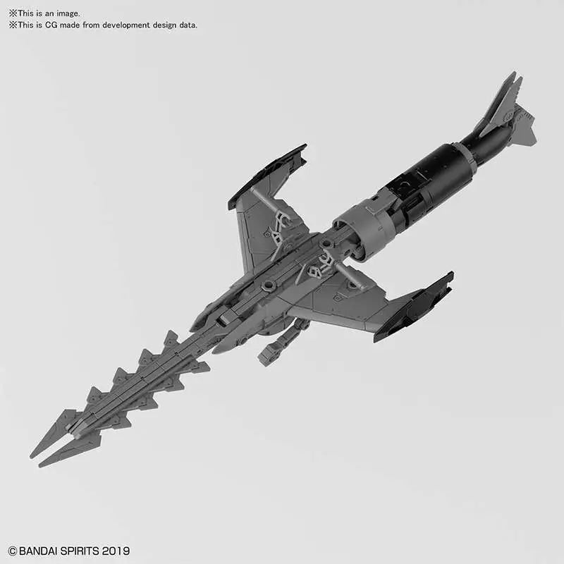 30MM EX ARM VEHIC ATT SUBM L GRAY 1/144