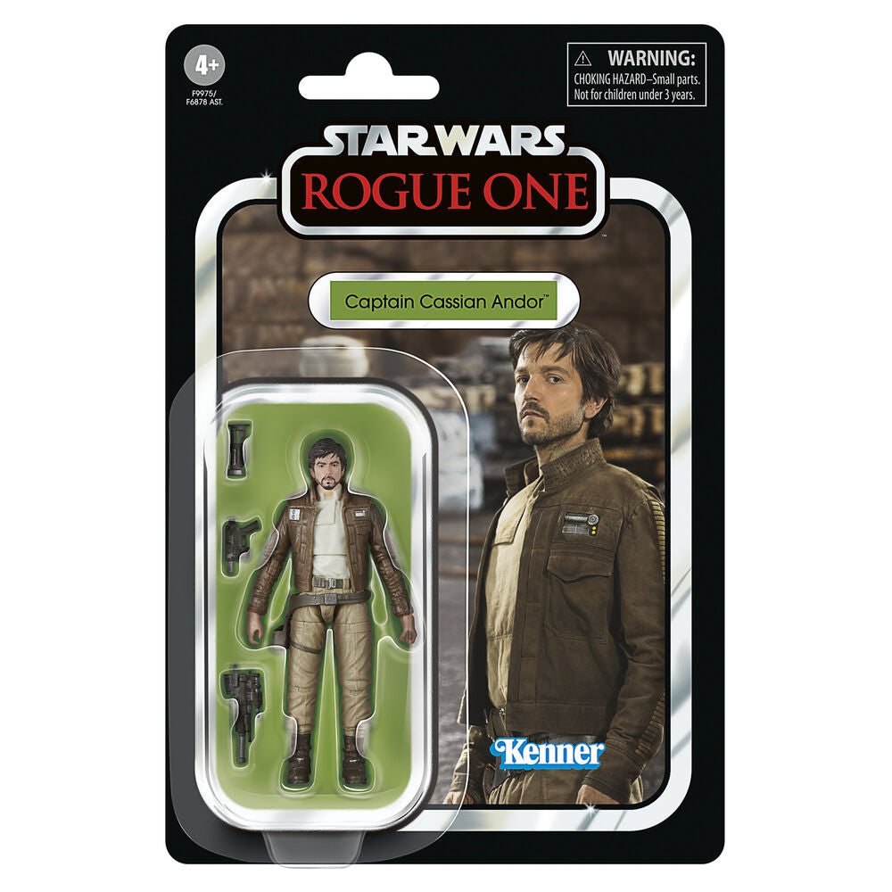 Figura hasbro star waras the vintage collection roge one captain cas