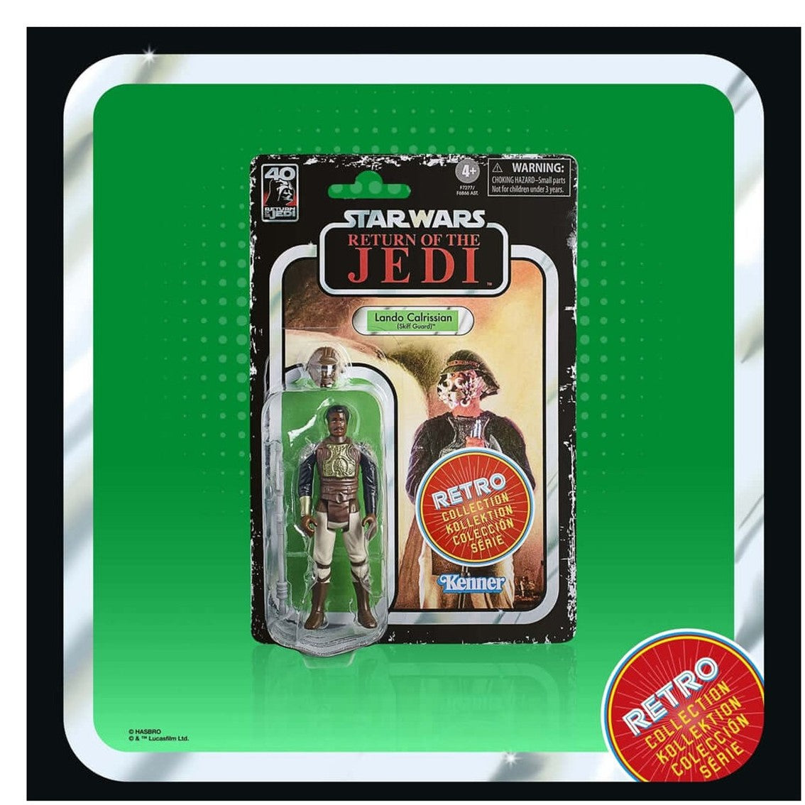 Figura hasbro star wars retro collection - lando caalrissian (skiff Frikytopia