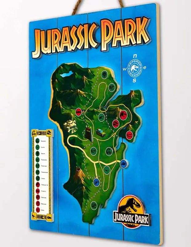 JURASSIC PARK WOODEN Póster