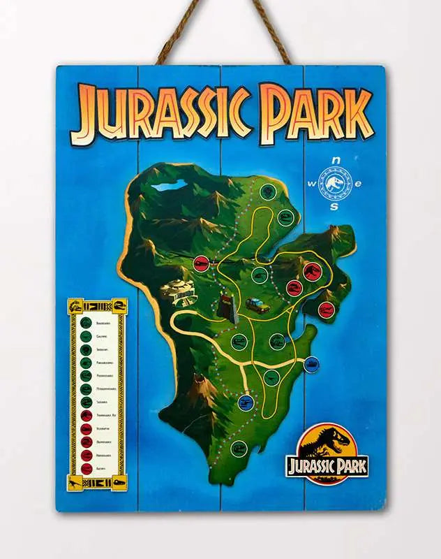 JURASSIC PARK WOODEN Póster Frikytopia