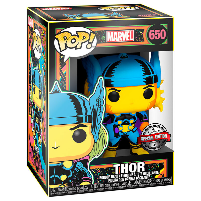Funko pop marvel black light thor multicolor 48847
