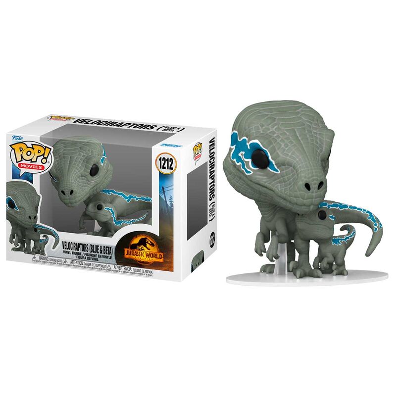Jurassic World 3 Figura POP! Movies Vinyl Blue & Beta 9 cm