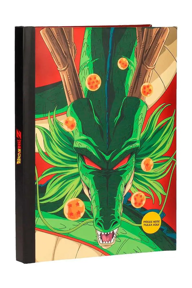 Cuaderno A5 Shenron Dragon Ball con Luces