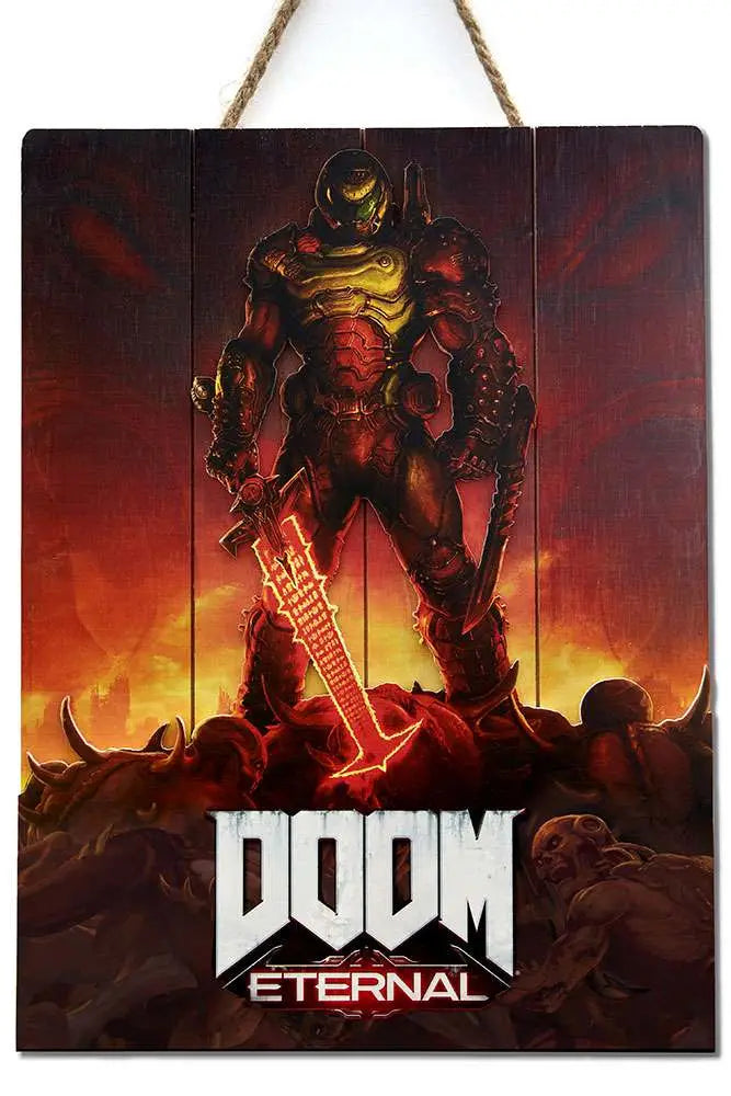 DOOM ETERNAL WOODEN Póster Frikytopia