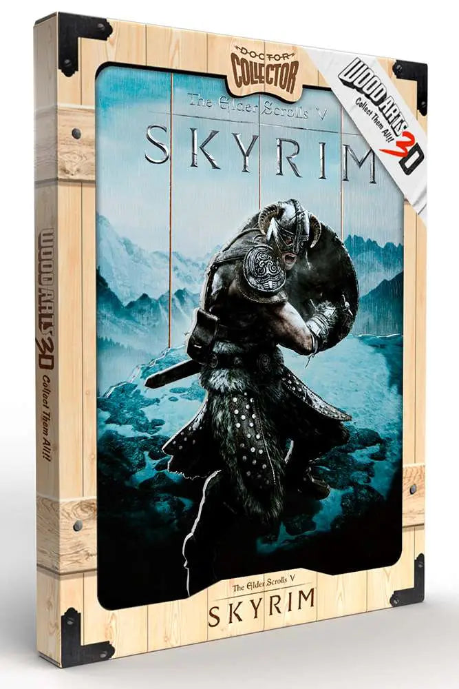 SKYRIM AEREAL WOODEN Póster