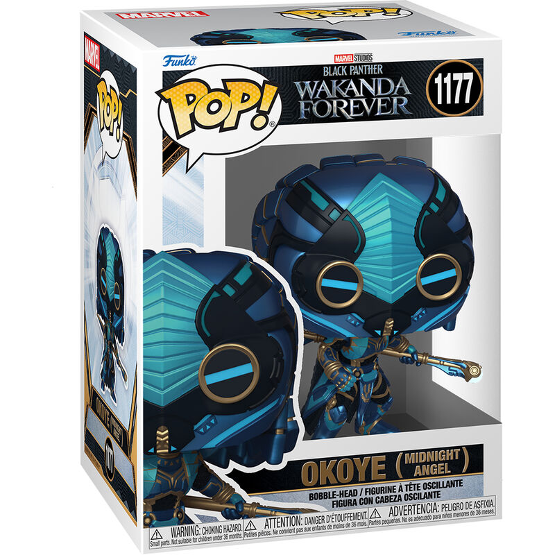 Funko pop marvel black panther wakanda forever okoye midnight angel