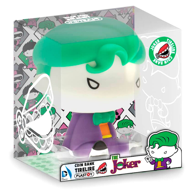 Figura hucha plastoy dc comics liga de la justicia joker chibi Frikytopia