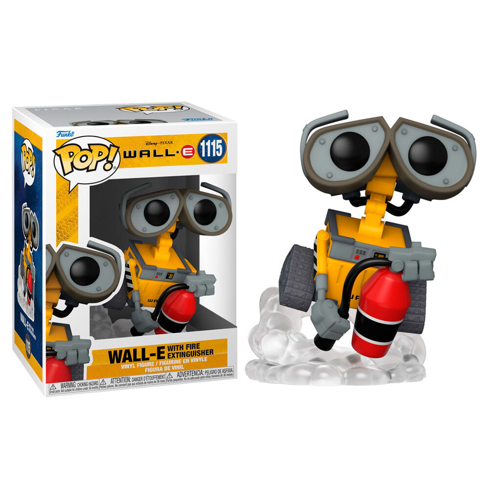 Wall-E Figura POP Movies Vinyl Wall-E w Fire Extinguisher 9 cm Frikytopia