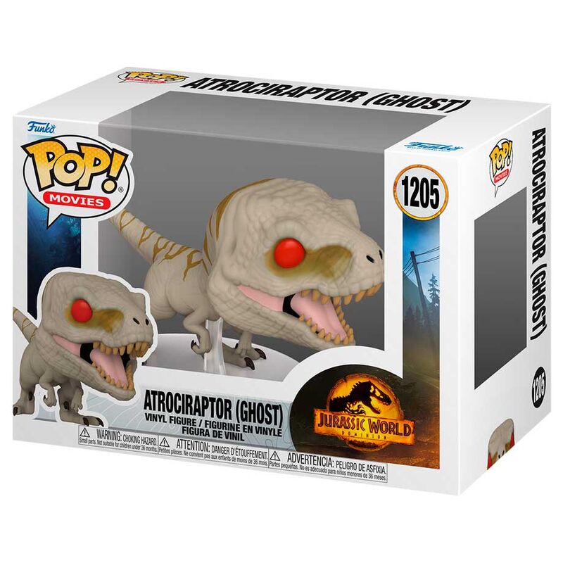 Funko pop cine jurassic park jurassic world 3 atrociraptor ghost