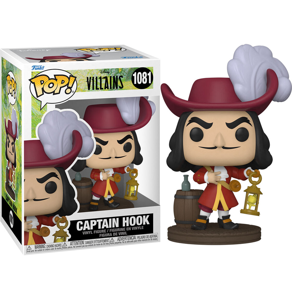 Disney Villains POP Disney Vinyl Figura Captain Hook 9 cm Frikytopia
