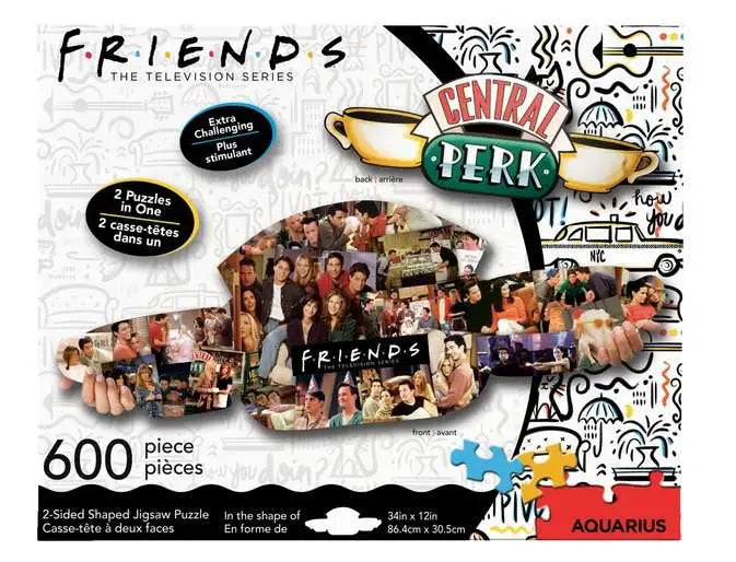 FRIENDS 2 SIDED SHAPED 600 PCS Puzle Frikytopia