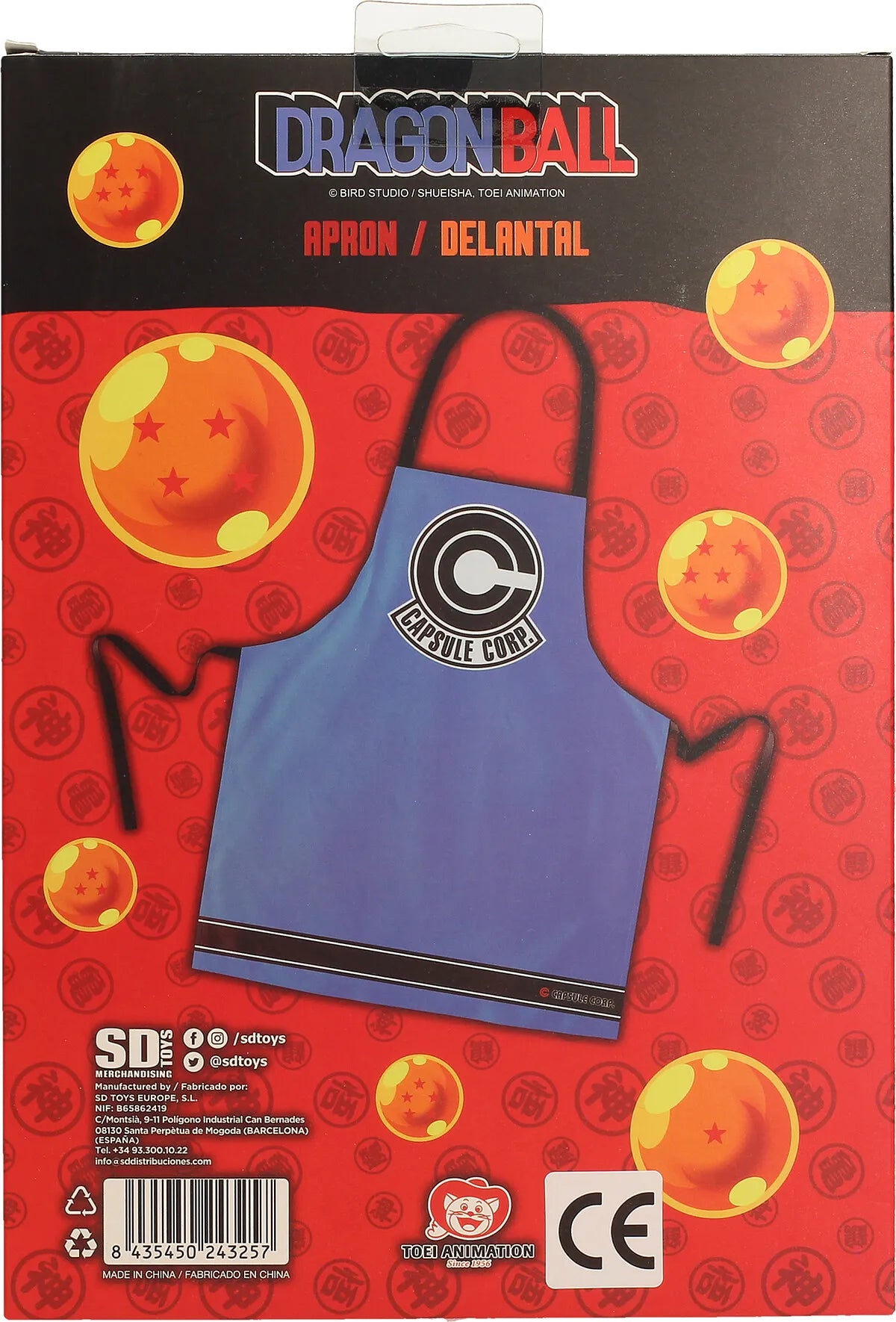 Dragon Ball Delantal Capsule Corp.