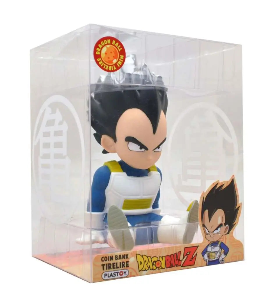 Figura hucha plastoy vegeta sentado chibi 15 cm pvc dragon ball