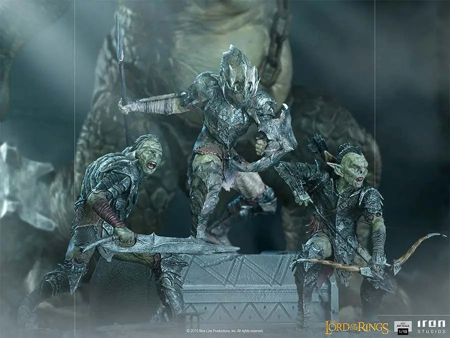 LOTR ARMORED ORC 1/10 ART Estatua