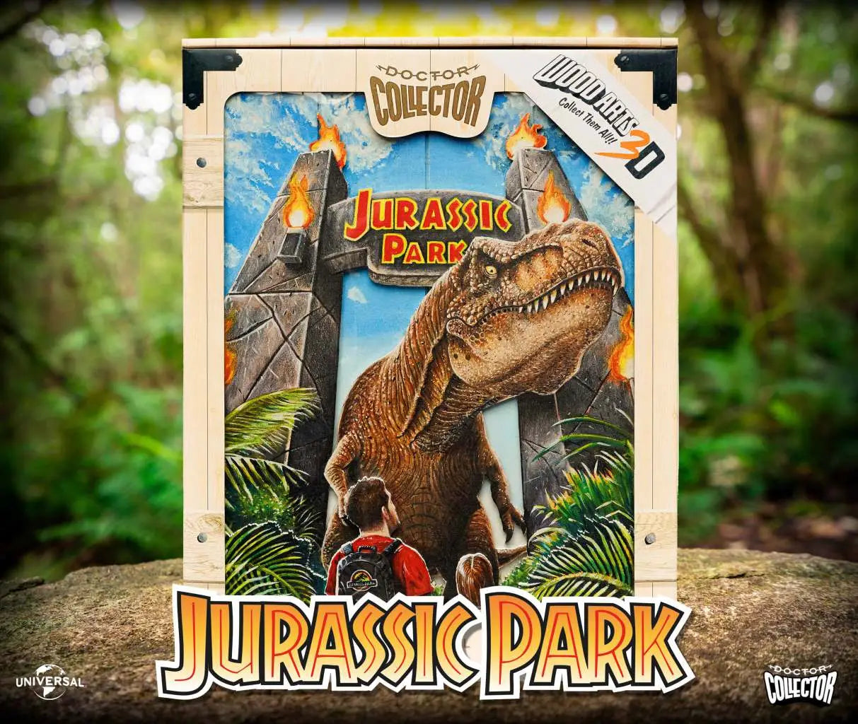 JURASSIC PARK REX ATTACK WOODART