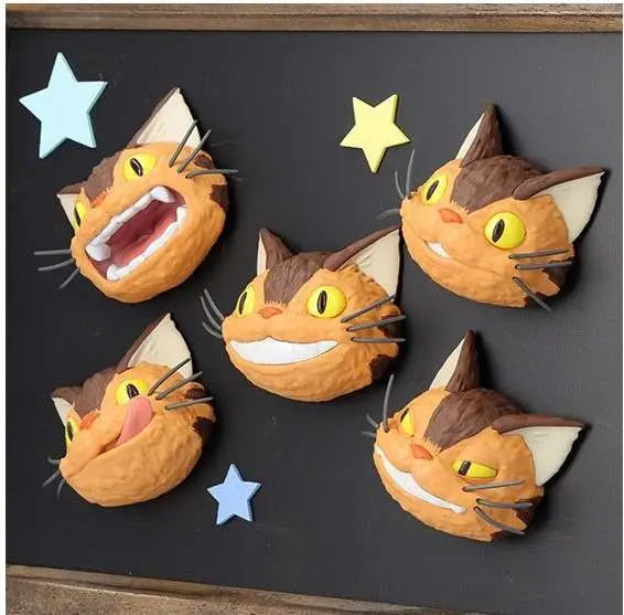 TOTORO CATBUS FACES MAGNETS Caja (6)