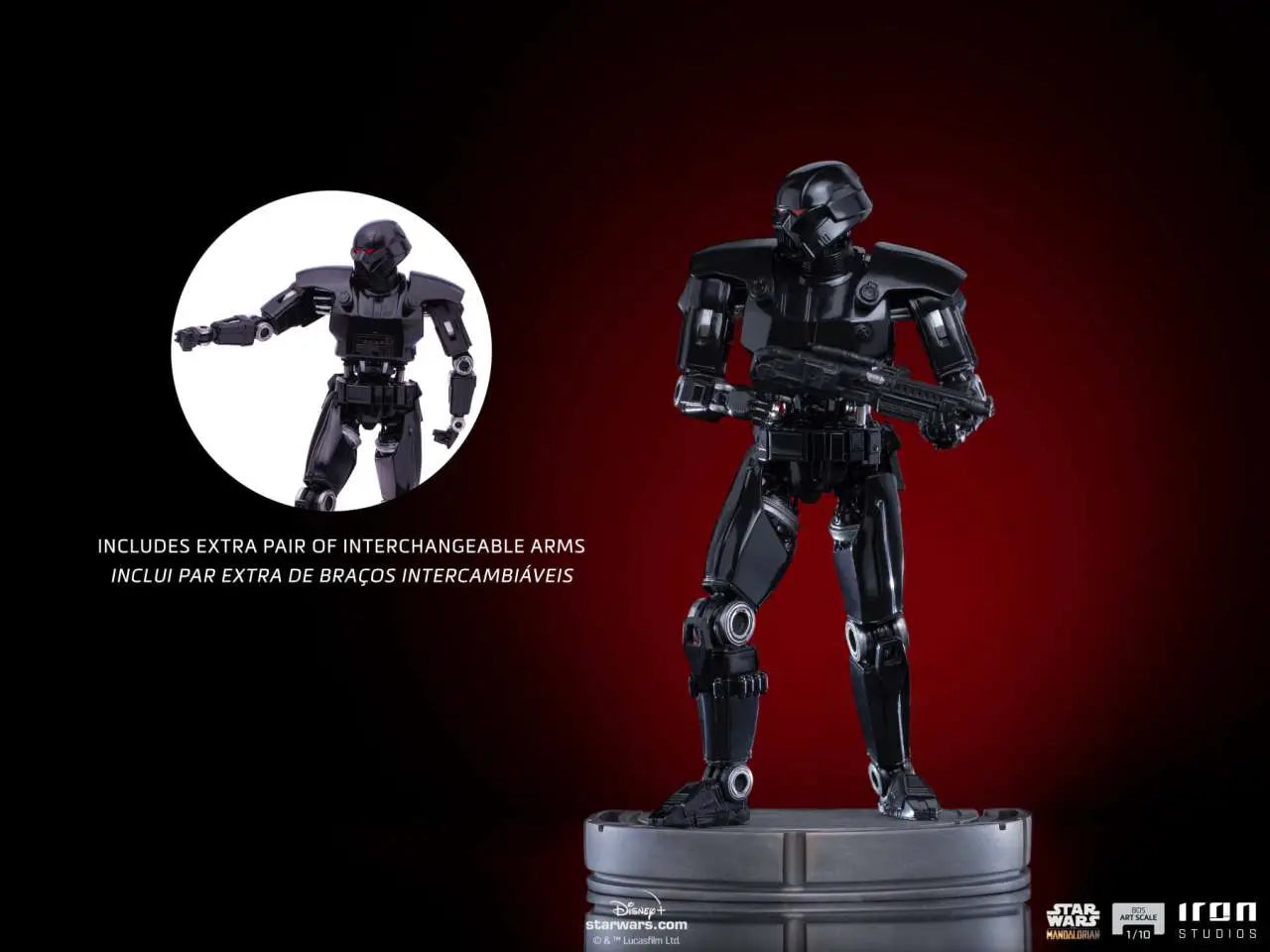 MANDALORIAN DARK TROOPER 1/10 Estatua