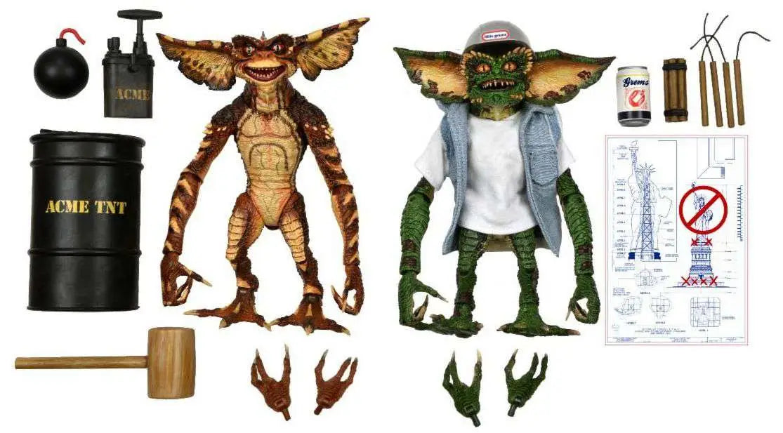 Blister figuras Gremlins Ultimate Demolition Gremlins 2 15cm