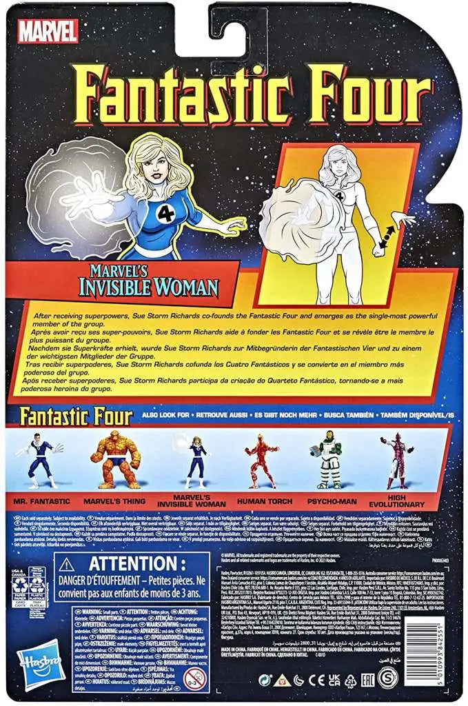 Invisible woman sue storm figura 15 cm fantastic four marvel legends