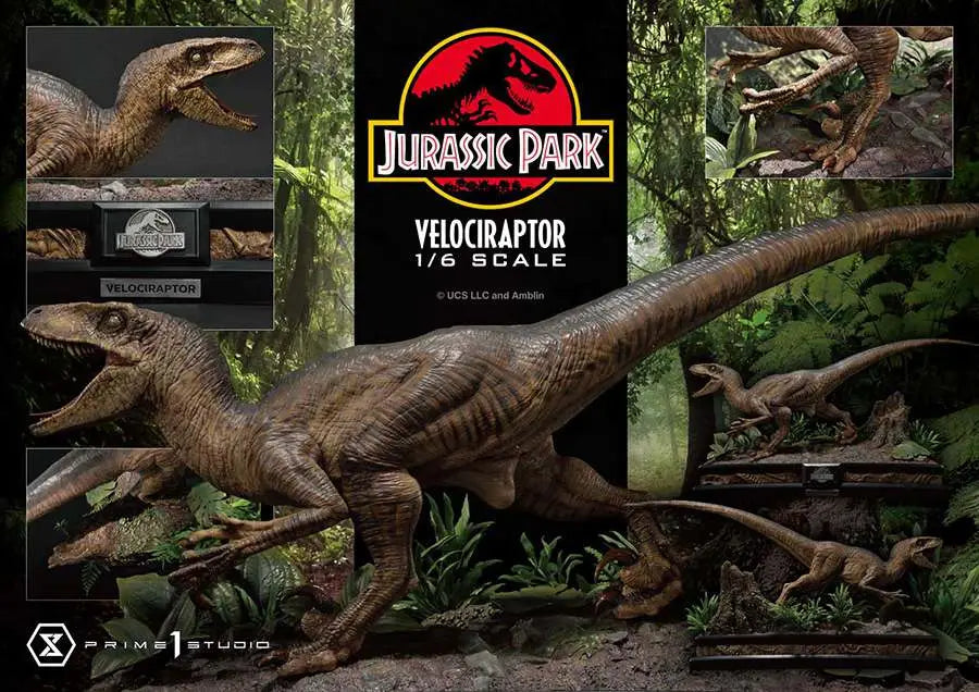 JURASSIC PARK VELOCIRAPTOR ATTACK Estatua