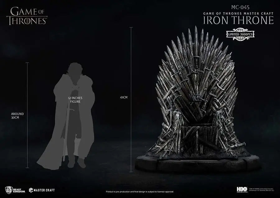 GOT IRON THRONE MASTER CRAFT Estatua
