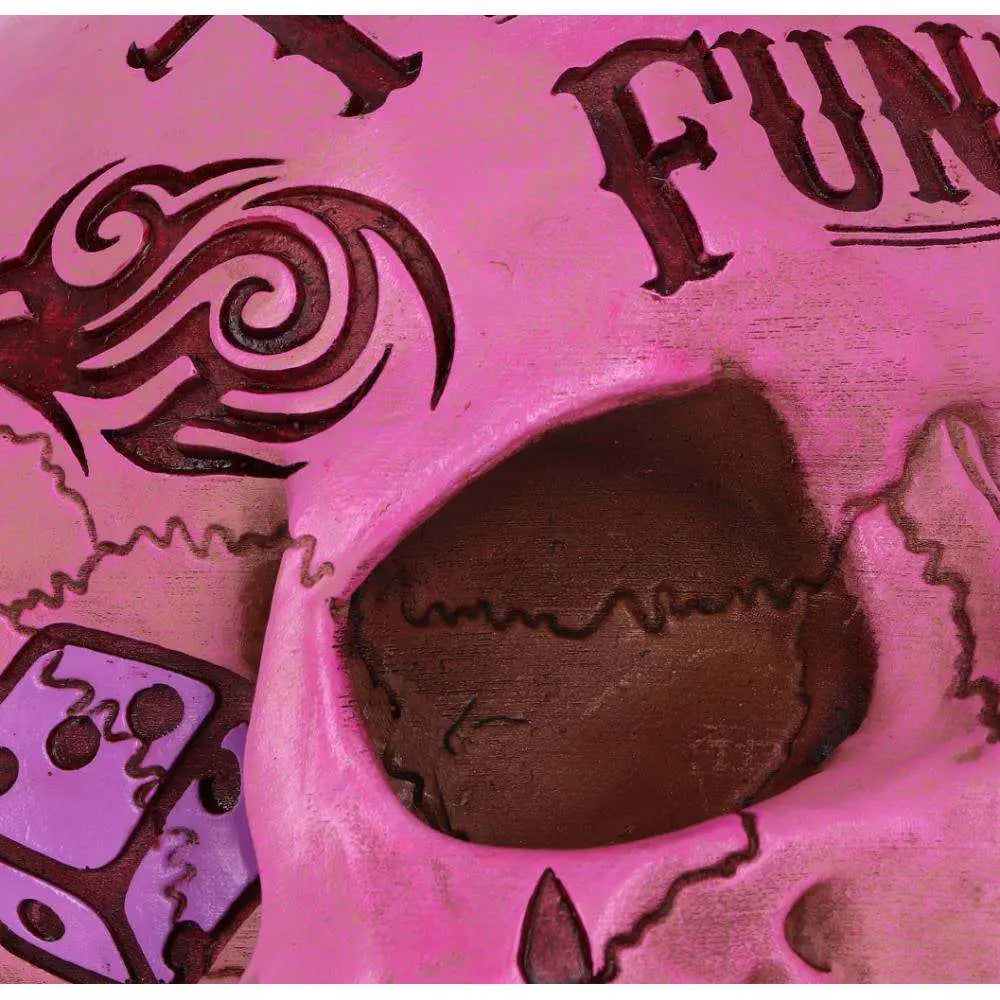 PINK TATTOO SKULL MONEY Caja