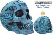 BLUE TATTOO SKULL MONEY Caja