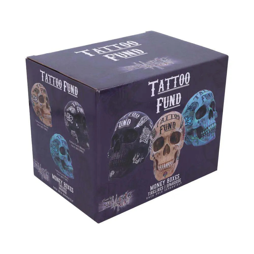 BLUE TATTOO SKULL MONEY Caja