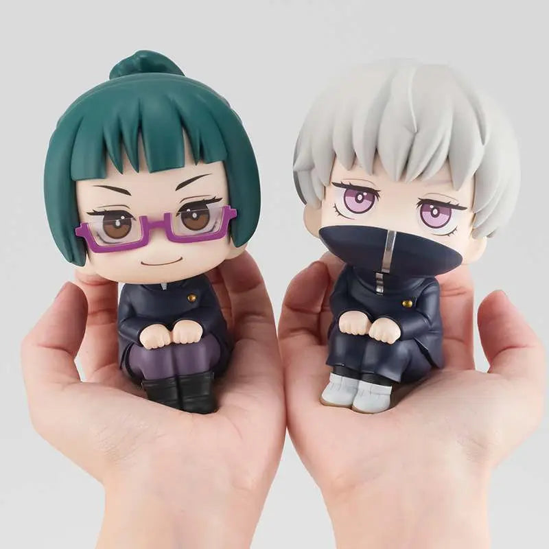 Pack 3 figuras megahouse look up jujutsu kaisen maki toge panda gift set