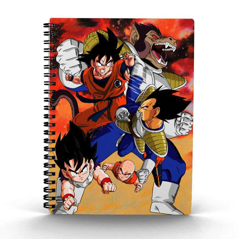Dragon Ball Z Libreta Efecto 3D Goku Vs Vegeta