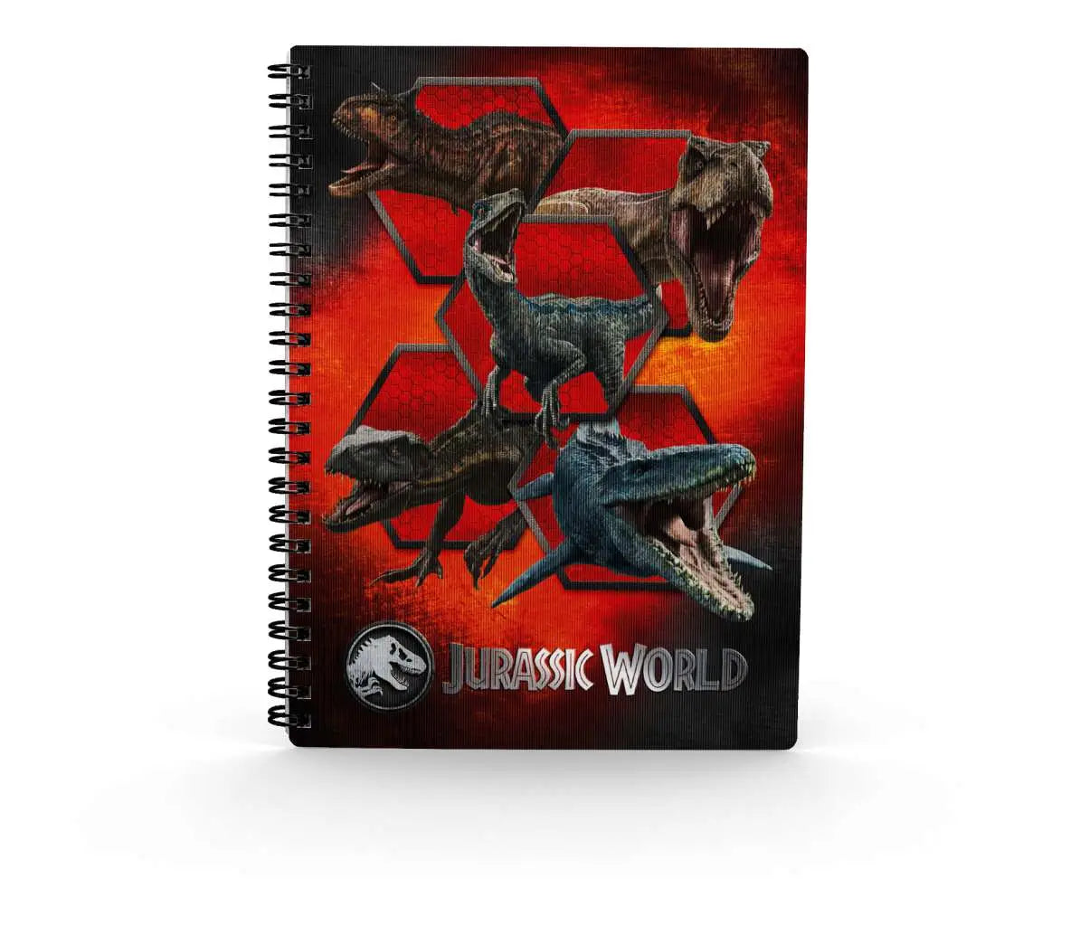 Libreta efecto 3d carnivorous jurassic world