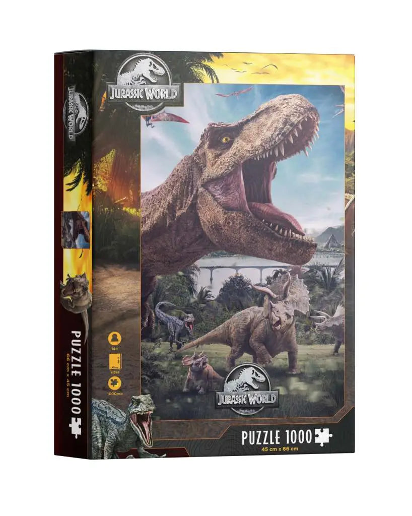 JURASSIC WORLD Póster TREX 1000PCS PUZZL Frikytopia