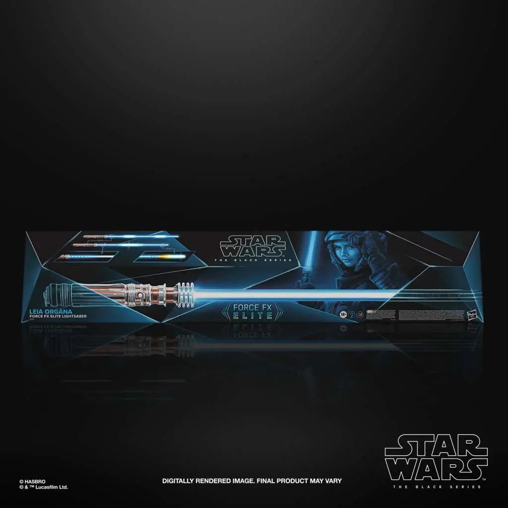 Replica hasbro 1 1 force x sable de luz leia organa black series