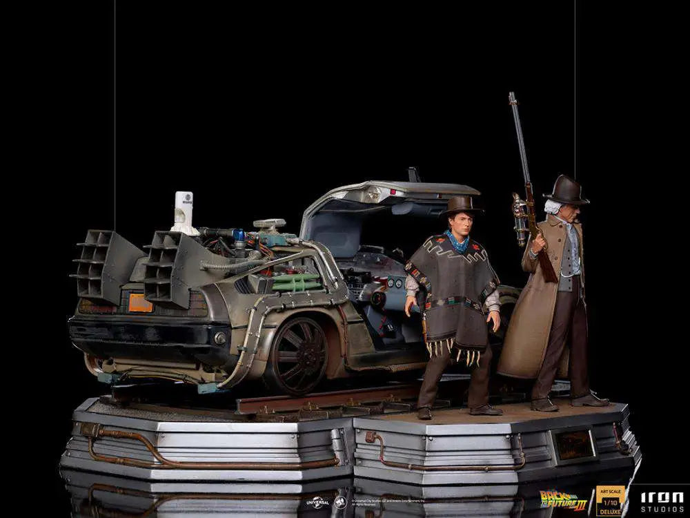 BTTF III DELOREAN + Estatua 1/10 SET