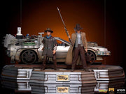 BTTF III DELOREAN + Estatua 1/10 SET