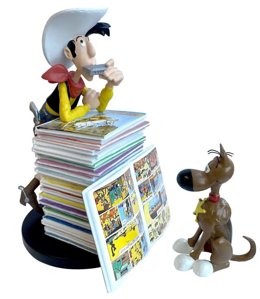 LUCKY LUKE & RANTANPLAN PILE OF COMICS COLLECTOR Figura