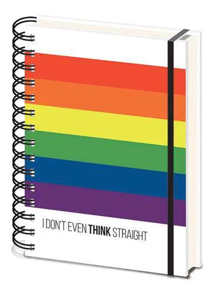 LGBT I DO NOT THINK STRAIGHT Libreta Frikytopia