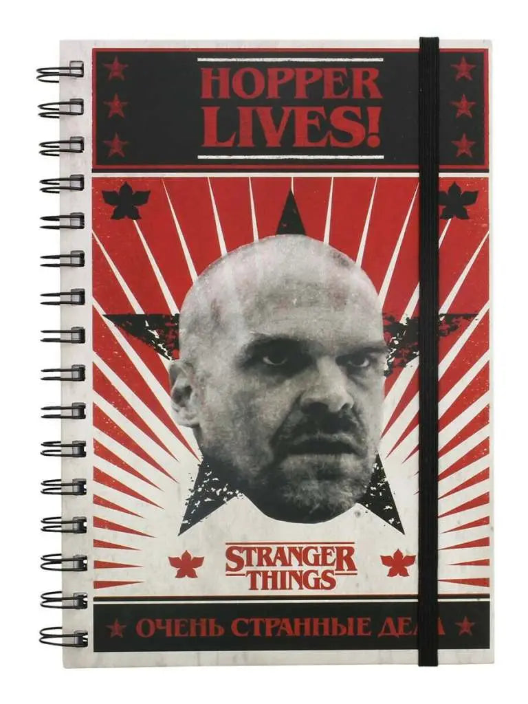 STRANGER THINGS HOPPER LIVES A5 Libreta