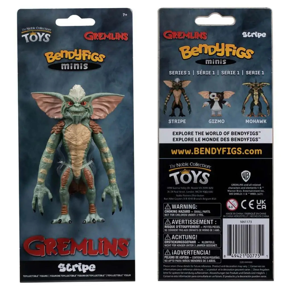 Figura the noble collection bendyfigs cine gremlins stripe flexible