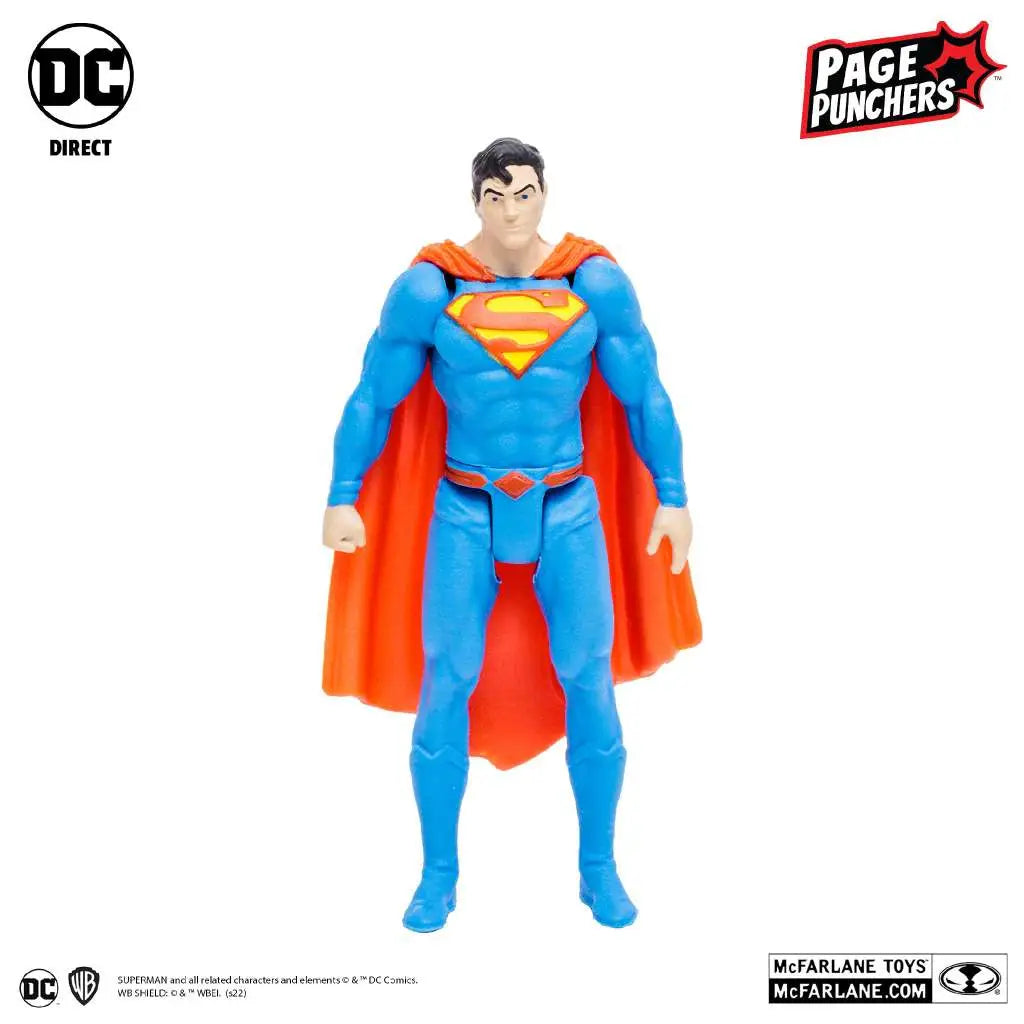 DC PAGE PUNCHERS SUPERMAN + COMIC 3IN AF