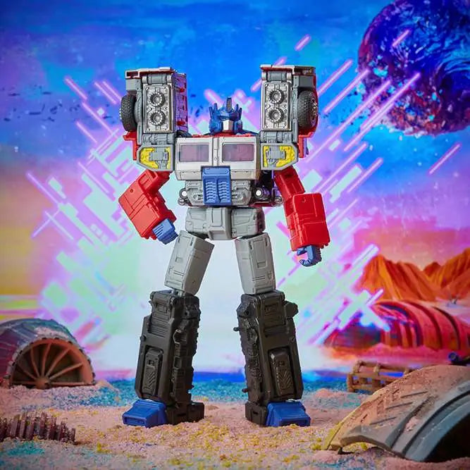 Figura hasbro g2 universe laser optimus prime 18 cm transformers legacy series f30615x0