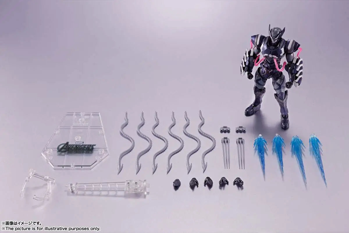 Figura tamashii nations sh figuarts marvel tech on wolverine venom symbiote