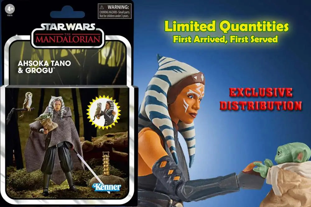 Figura Ahsoka Tano and Grogu Vintage Collection Star Wars 10cm