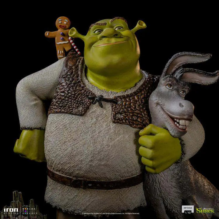 SHREK + DONKEY 1/10 Estatua