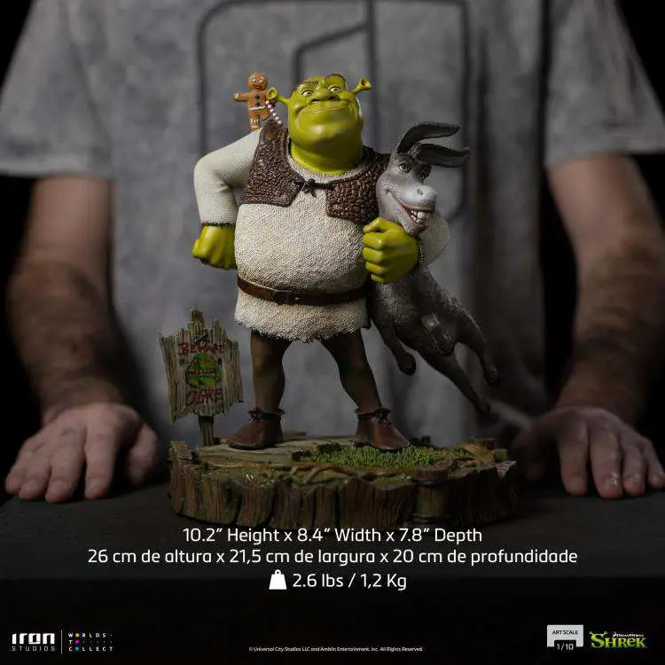 SHREK + DONKEY 1/10 Estatua
