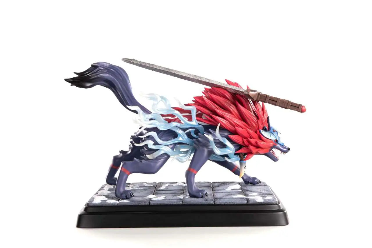OKAMI OKI WOLF FROM RESIN Estatua