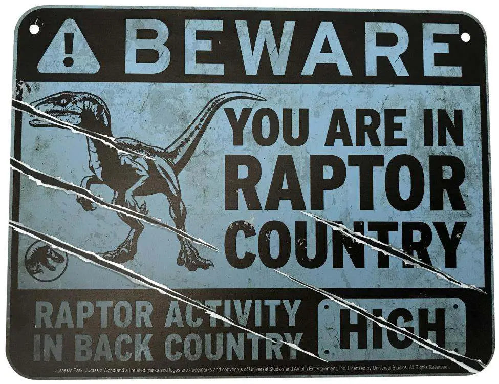 JW METAL WARNING SCALED PROP Réplica