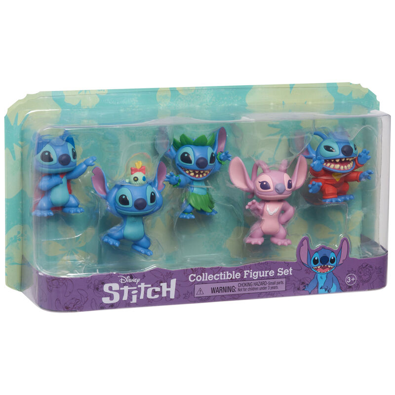 Lilo Stitch Pack de 5 Minifiguras Stitch Collectible Figure Set Frikytopia